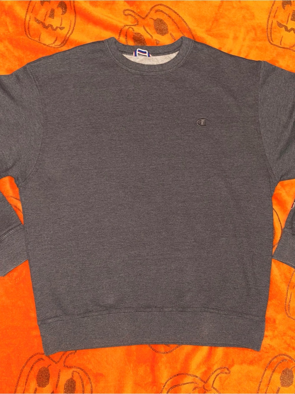 Champion Men's Dark Gray Crewneck Sweatshirt